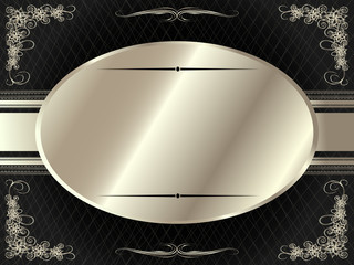 Silver frame with floral elements 7