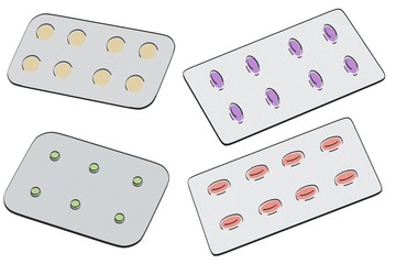 cartoon image of pill plate