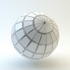 3D Sphere. Vector illustration.