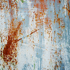 Detail of cracked paint on wall.