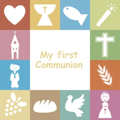 First Communion Invitation Card
