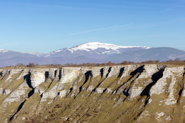 Fototapeta premium Gorbea mountain with snow