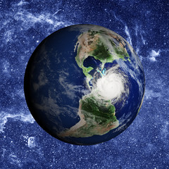 earth in beautiful space