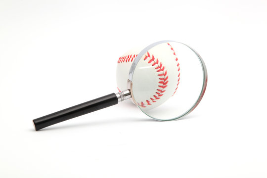 lens and a baseball