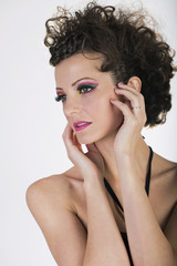 Obraz premium Portrait of a delicate and beautiful young woman