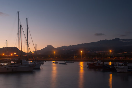Marina Del Sur at sunset