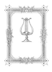 Lyre  / music / illustration