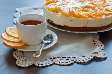 peach cake