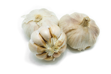 Garlic isolated on white background