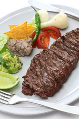 arrachera, mexican spiced skirt steak
