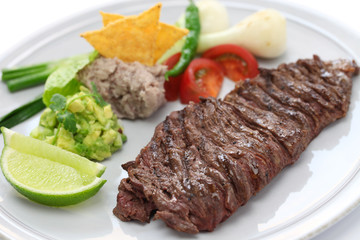 arrachera, mexican spiced skirt steak
