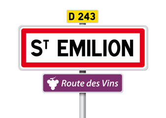 Obraz premium Route des Vins - Saint-Emilion