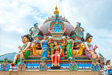 Naklejka premium Hinduska świątynia w Singapurze