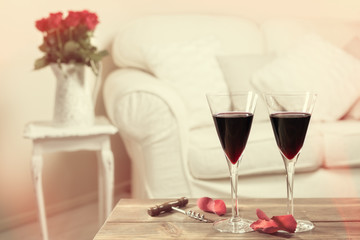 Glasses Of Red Wine