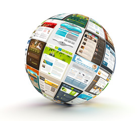 Webdesign Kugel rotiert, SEO, Templates, Provider