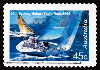 Postage stamp Australia 1994 Two Yachts Abeam