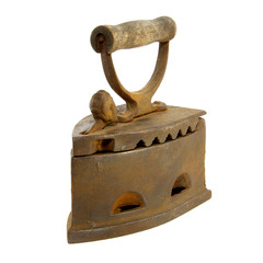 Старинный железный утюг