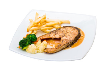 Salmon steak