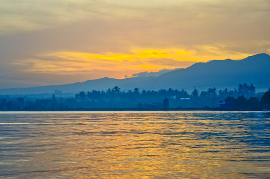 sunrise at Lovina beach Bali Indonesia
