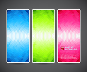 Abstract geometric colorful background. Banner template,