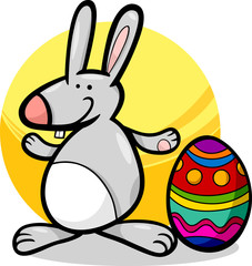 funny easter bunny cartoon illustration