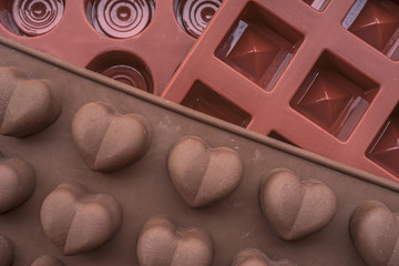Stampi in silicone per cioccolatini