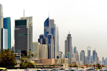 Fototapeta na wymiar Dubai. Skyscrapers of World Trade center