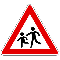 Kinder (Aufstellung rechts) – Gefahrzeichen
