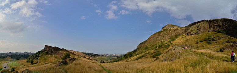 Fototapeta na wymiar berg in schottland panorama