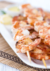 Fresh Prawn Skewers