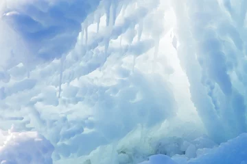Crédence de cuisine en verre imprimé Arctique ice cave