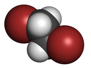 Ethylene dibromide (EDB, 1,2-dibromoethane) fumigant molecule.