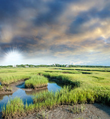Beautiful countryside of Massachusetts, USA