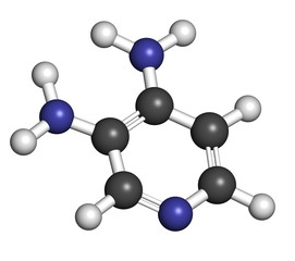 Obraz premium Amifampridine (3,4-diaminopyridine, 3,4-DAP) orphan drug.