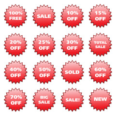 red stickers pattern