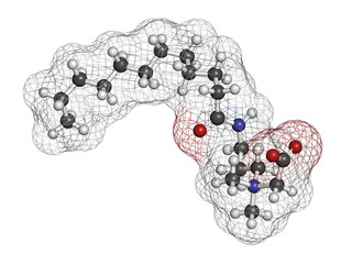 Cocamidopropyl betaine (CAPB) synthetic surfactant molecule