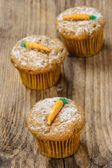 Muffins with carrot