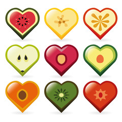 fruit hearts