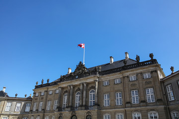 Obraz premium Royal Amalienborg Palace in Copenhagen, Denmark