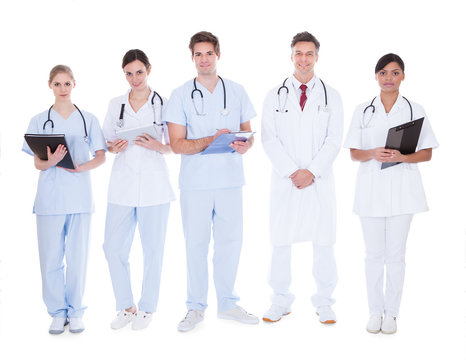 Group Of Doctors And Nurses