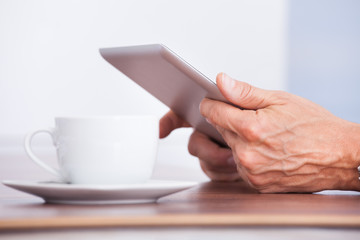Businessman Using Digital Tablet