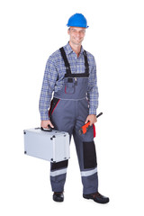 Male Worker With Toolkit