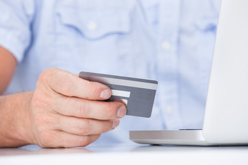Man Shopping Online