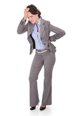 Businesswoman Suffering From Headache