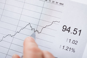 Businessman Analyzing Financial Document