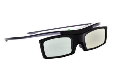 3d glasses, active, isolated over white