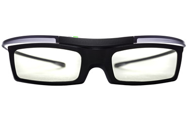 3d glasses, active, isolated over white