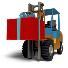 Loader with gift box
