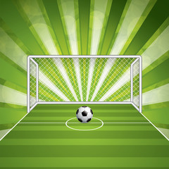 Soccer goal and ball
