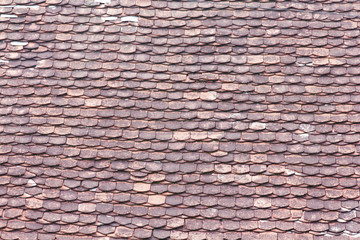 attern of tiles on the roof